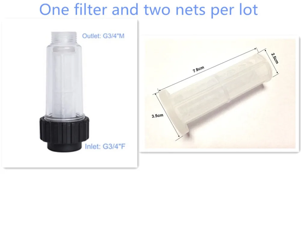 

Inlet water filters karcher filter with two cartrige