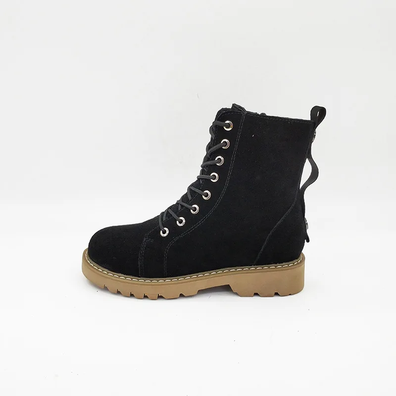 

2018 autumn new fashion simple Martin boots women retro style thick with casual non-slip boots.