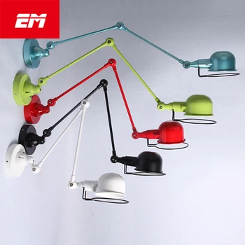 

Colorful Wall Lights LOFT Double Arm Bedside Lamp Restaurant Light Fixtures Led Wall lamp E14 Indoor Lighting ZBD0074