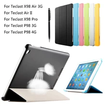 Для Teclast P98 3g 4G Octa Core 9,7 ''планшетный ПК/X98 Air 3g/Air II/X98 Pro из искусственной кожи ультратонкий трехслойный Чехол-книжка+ ручка
