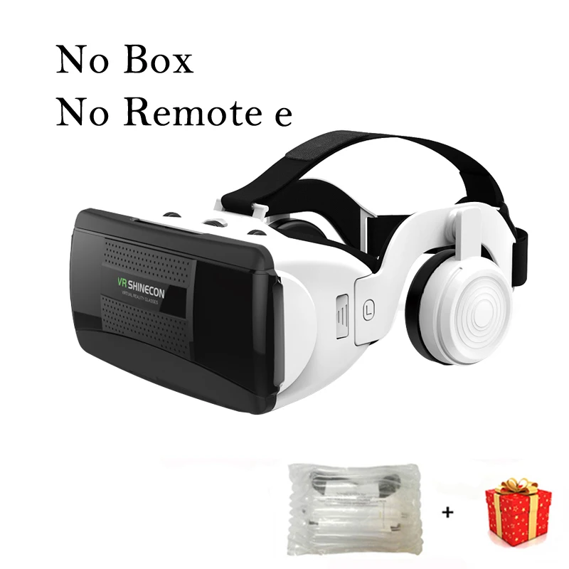 No Box No Remote Shinecon G06EB шлем 3D VR очки виртуальной реальности Гарнитура объектив для смартфонов смартфон Google картонные очки игровой 3 D - Цвет: No Box No Remote