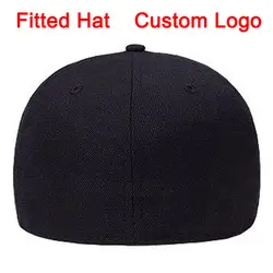 Шапка, размер 52-размер 64, закрытый колпачок, индивидуальный дизайн логотипа, бейсбольная шляпа с полным закрытием
