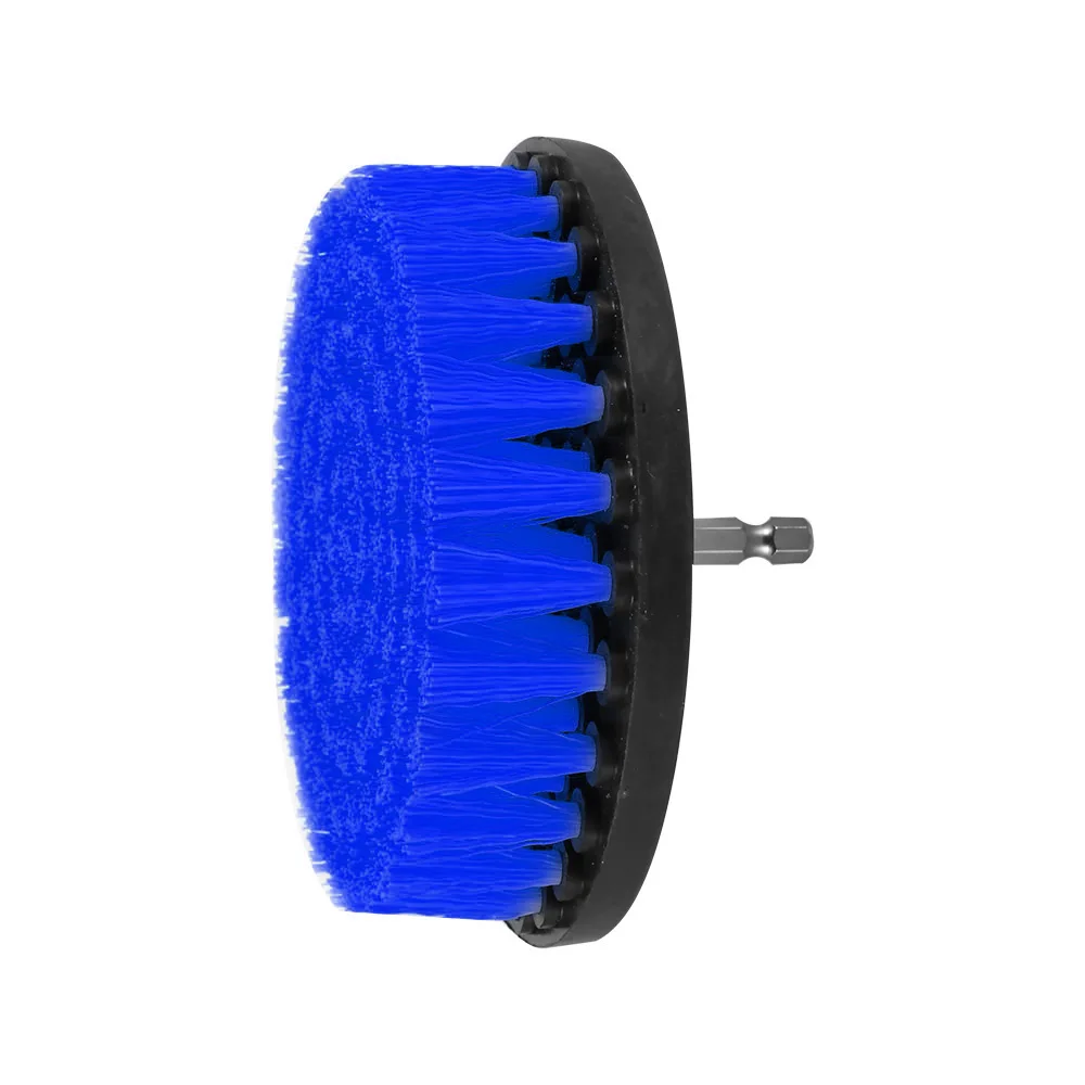 

5 Inch Drill Power Scrub Clean Brush for Leather Plastic Wooden Furniture Car interiors Cleaning Power Scrub Blue