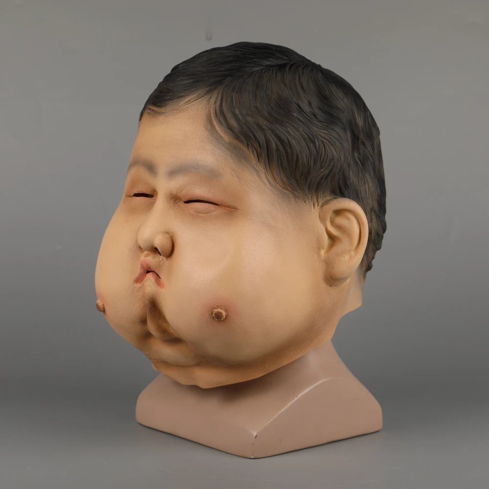 Masquerade Prank Sexy Breast Mask Fat Boy Face Mask Halloween Cosplay Mask Props (7)