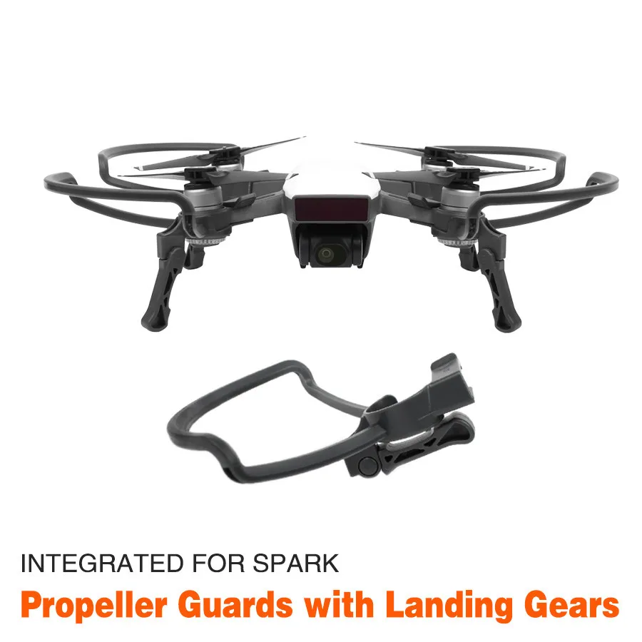 Sunnylife Propeller Guards + Foldable Landing Gears Protective Kit for DJI SPARK Camera Drone Accessories | Электроника