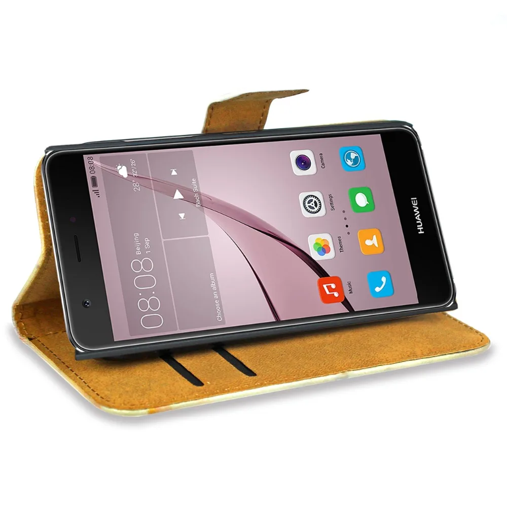 Чехол для Huawei Nova кошелек узор кожа Kickstand сумка Coque чехол Nova|Чехлы-портмоне| |
