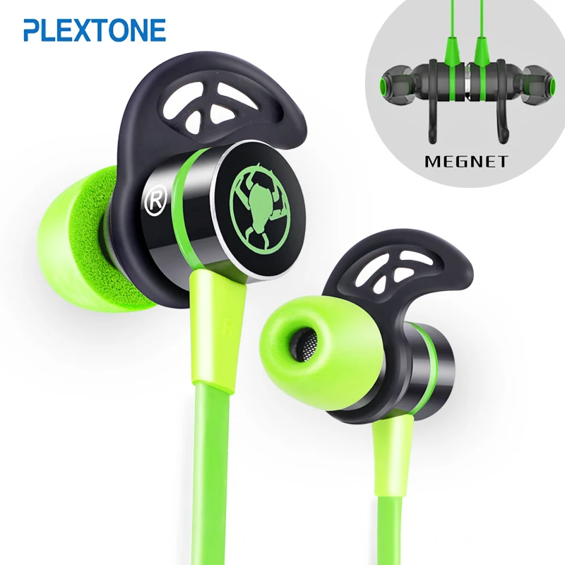 Plextone G20 наушники-вкладыши С микрофоном проводной Магнитный Gaming Headset Stereo Bass