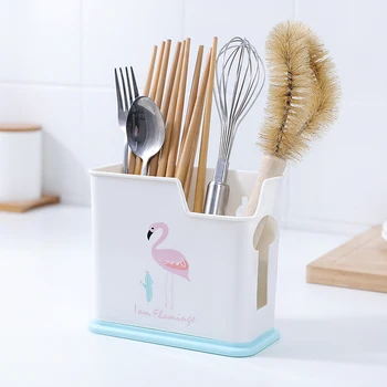 

Chopstick Cage Drainage Racks Holders Plastic Chopstick Box Placement Frame Kitchen Tableware Spoon Organizer Box Rack