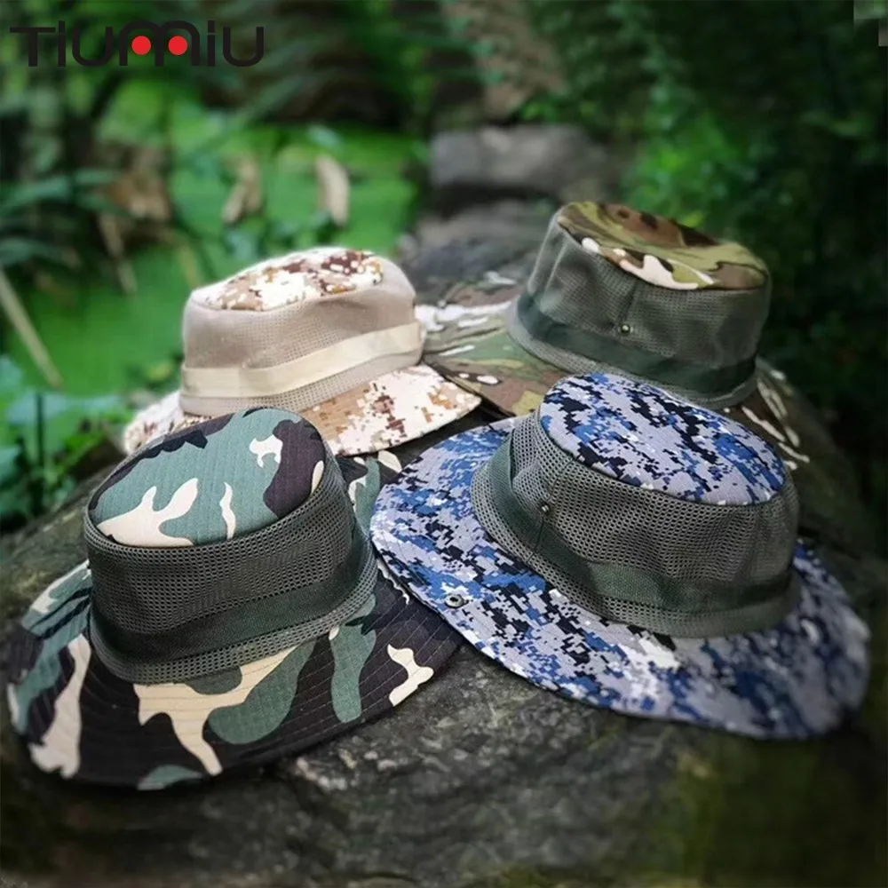 

Summer Hats Man Military Camouflage Cap Fisherman Tactical Softair Roupas Masculinas Equipamento Militar Militaire Colete Tatico
