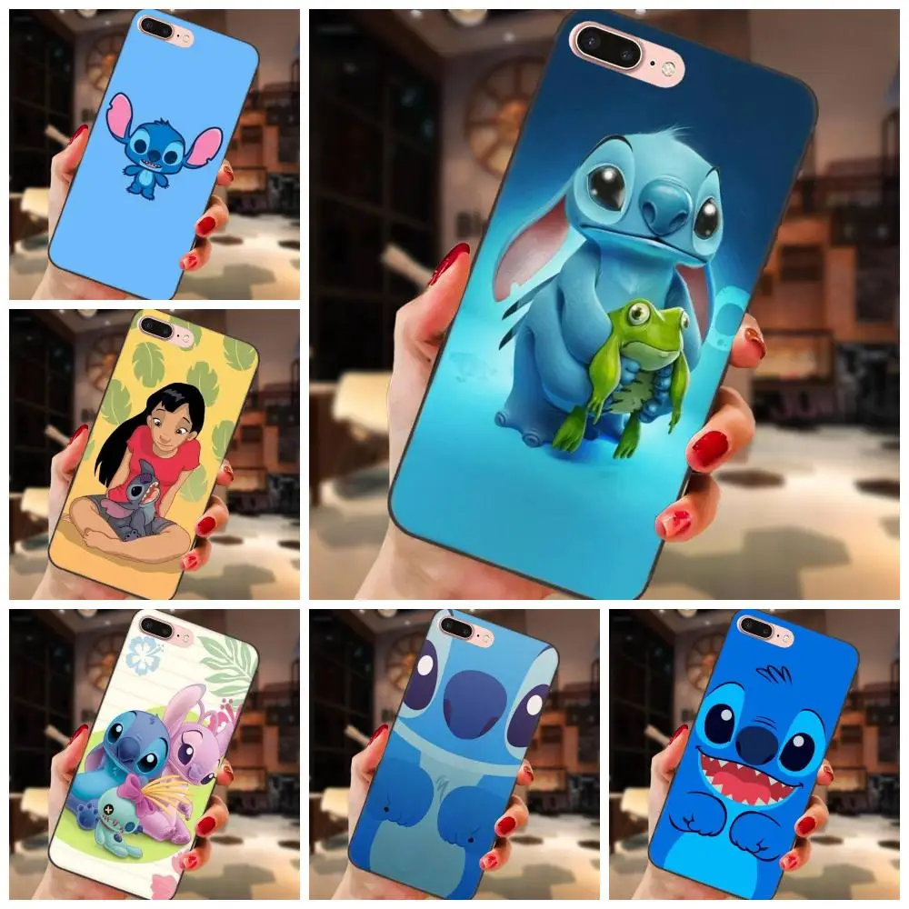 

Cute Cartoon Lilo Stitch For Samsung Galaxy I9080 Note 4 8 9 S3 S4 S5 S6 S7 S8 S9 S10 Edge Plus Lite G313 Soft Hipster Case