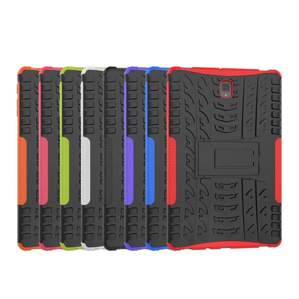 

Case For Samsung Galaxy Tab S4 10.5 Tablet Amor Case Color Grain TPU+PC Heavy Duty Shell Hybrid Rugged Rubber PC#ew
