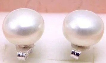 

SALE small 7-7.5mm white Natural Freshwater Pearl Earring and Stering Silver 925 stud-ear366 wholesale/retail Free ship