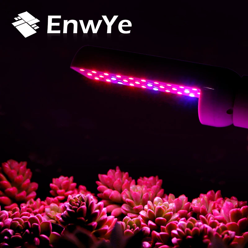 EnwYe E27 AC 110 V 220 V 4 Вт 6 Вт 8 Вт роста растений лампа полный спектр комнатное растение лампы для растений Vegs гидропоники Системы завод
