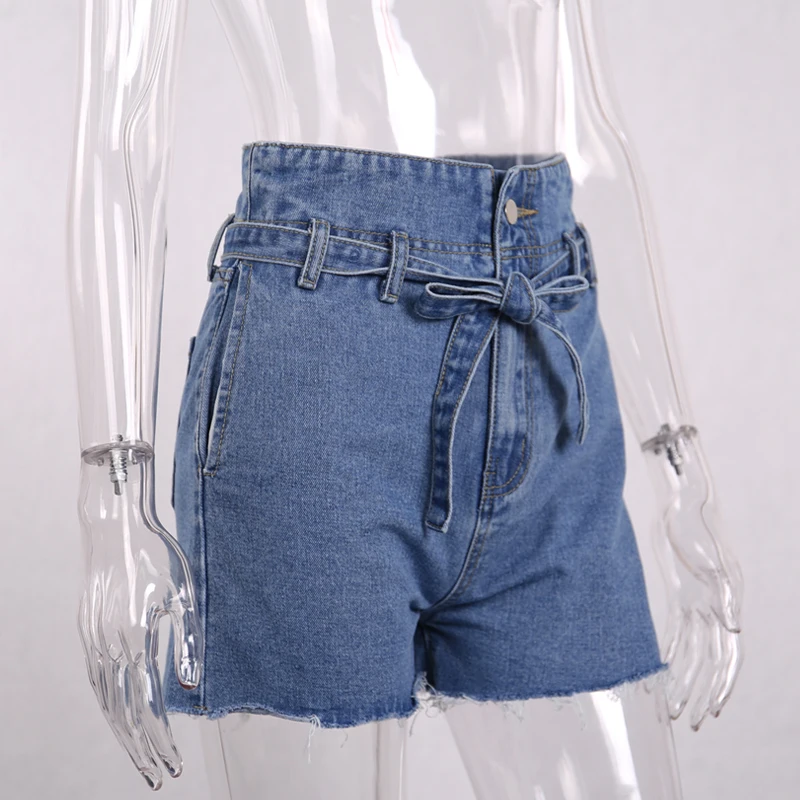 InstaHot Denim Belt High Waist Jeans Shorts Women 2019 Hot Fashion Popular Sashes Pockets Shorts Lady Jeans Blue Jeans Zippers InstaHot Denim Belt High Waist Jeans Shorts Women 2019 Hot Fashion Popular Sashes Pockets Shorts Lady Jeans Blue Jeans Zippers