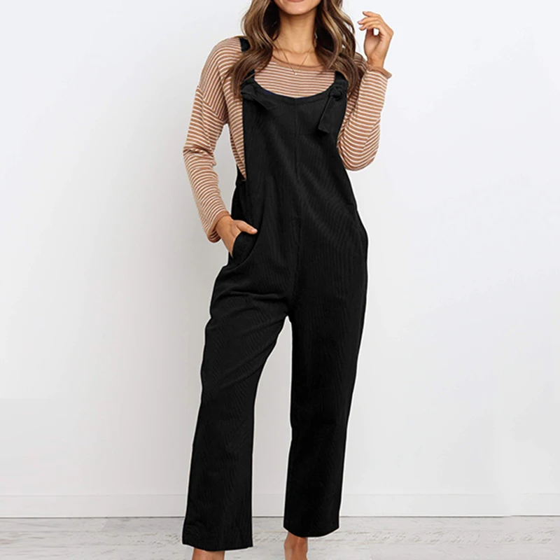 

Women's Jumpsuit Ladies Holiday Summer Slim Fit Romper Stylish Leisure Overall Sleeveless Suspender Round Neck