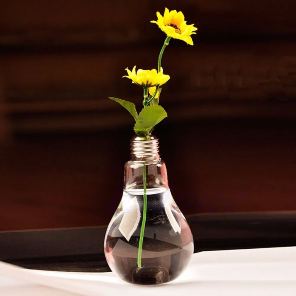 

New Stand Bulb Glass Plant Flower Vase Hydroponic Container Pot Home Decoration Z07 Drop Shipping