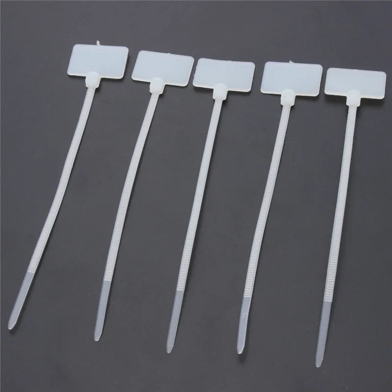 

New Arrival 100Pcs Nylon Self-Locking Label Tie Network Cable Marker Cord Wire Strap Zip New Promotion