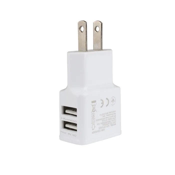 

2 USB Ports US/EU Plug Charger,5V,2A Output Electric Power Adapter,Used for iPhone,iPad,Samsung & Other Mobile Phones,Tablet PCs