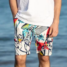 Короткие мужские плавательные пляжные шорты, мужские купальники, zwemкороткие шорты, пляжные шорты