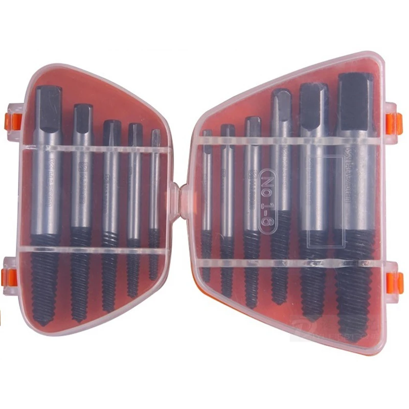 

5pc/set 6pc/set Screw Extractors Damaged Broken Screws Removal Tool Used in Removing the Damaged Bolts Drill Bits