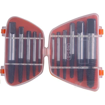5pc/set 6pc/set Screw Extractors Damaged Broken Screws Removal Tool Used in Removing the Damaged Bolts Drill Bits