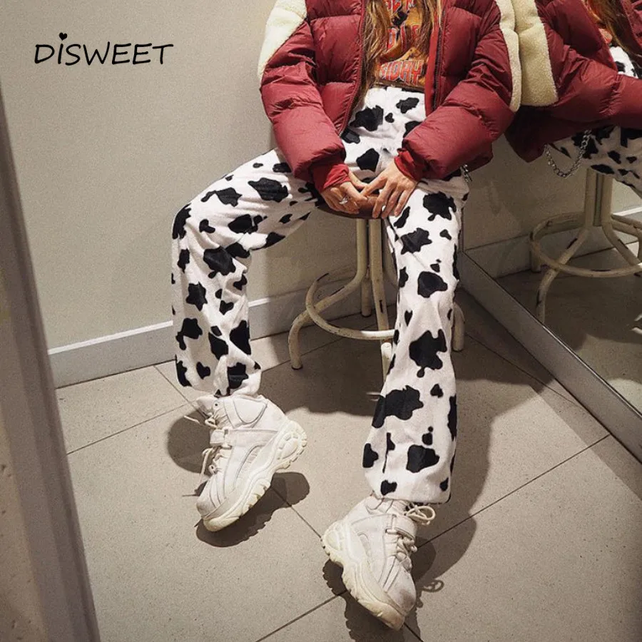 

Casual Pants Printed Casual Pants Female Fashion Streetwear High Waist Trousers Women 2019 Loose Stretch Waist Capris Summer