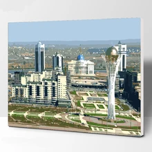 Безрамное картина туристические аттракционы DIY живопись по номерам современные стены книги искусству расписанную живопись маслом на холсте для домашний декор