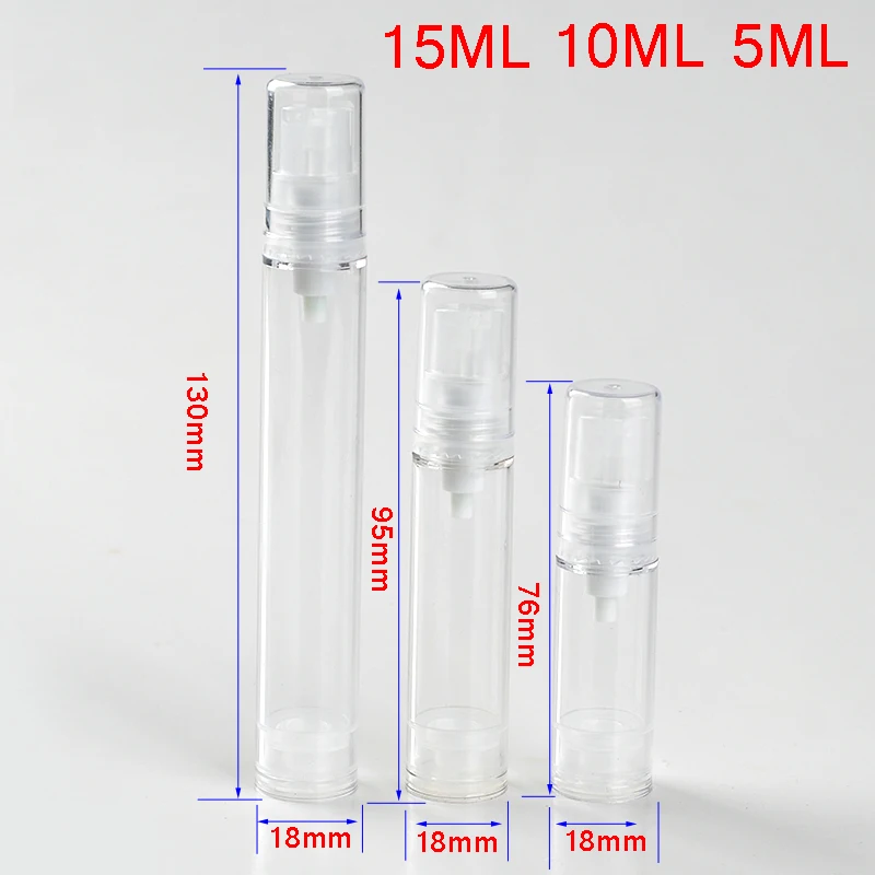 

5ML 10ML 15ML Mini Portable Plastic Refillable Perfume Bottle For Traveler&Empty Cosmetic Container With Spray