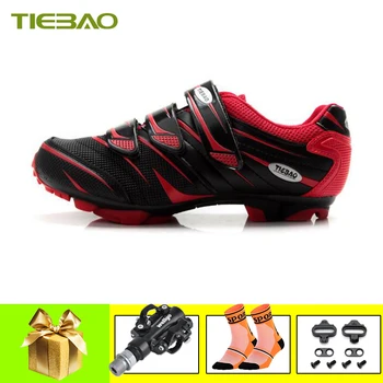 

Tiebao Sapatilha Ciclismo Mtb 2019 Men Women Mountain Bike Shoes Self-locking Breathable Spd Pedals Athletic Bicycle Sneakers