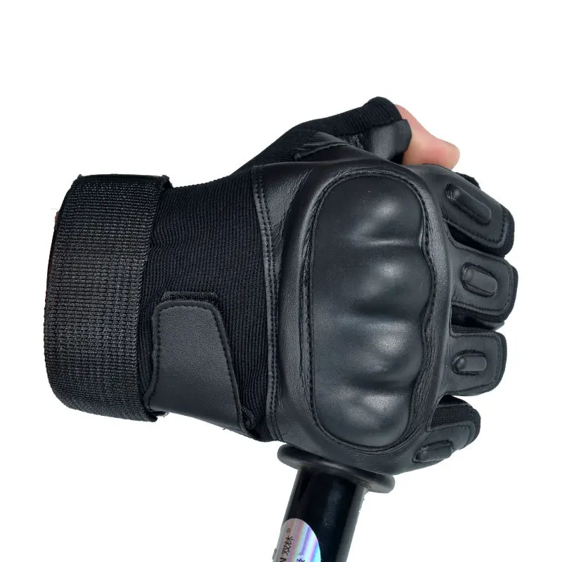 Military Tactical Gloves Half Finger Leather Gloves Navy Seals SWAT
