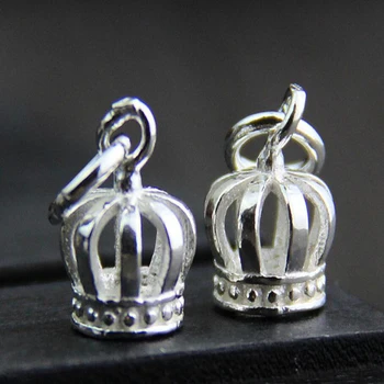 

5pcs/lot Grace Moments 100% 925 Sterling Silver Crown Pendants Charms Women Jewelry for Bracelet Necklace DIY