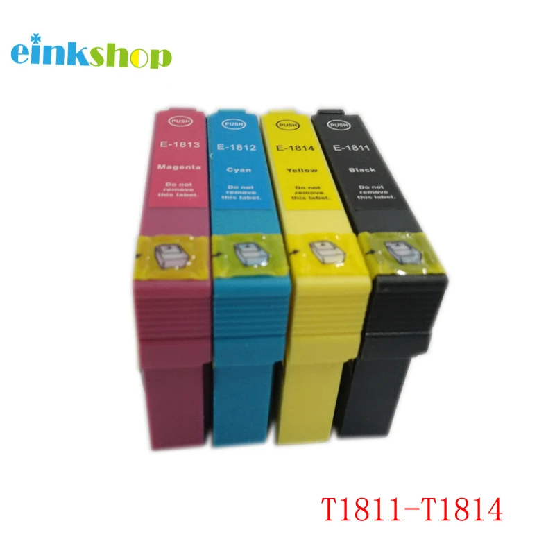 Einkshop T1811 патрон чернил для принтера Epson T1811-T1814 стилус XP212 XP215 XP312 XP315 XP412 XP415 XP102 XP202 XP205 XP302 XP305