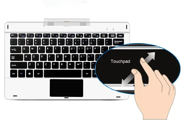 Клавиатура для планшетного ПК с магнитным док-интерфейсом QWERTY раскладка поставляется с сенсорной панелью для перемычки EZpad 6 Pro/EZpad 6s Pro r20