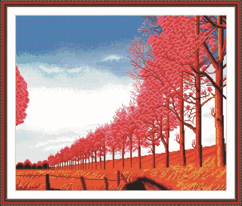 

Rising higher Step by Step Printed Canvas DMC Counted Chinese Cross Stitch Kits printed Cross-stitch set Embroidery Needlework