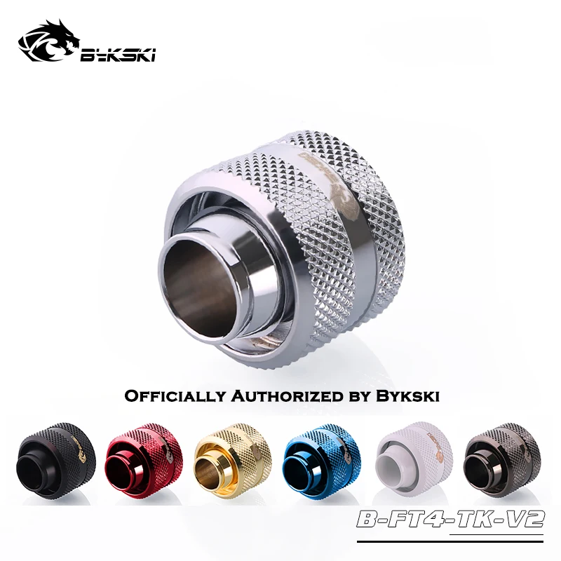 

Bykski B-FT4-TK-V2 G1/4" Hand Compress Connector Fittings For 13*19 13X19mm Soft Tube Flexible Hose Diamond Drain Cooler Heatsin