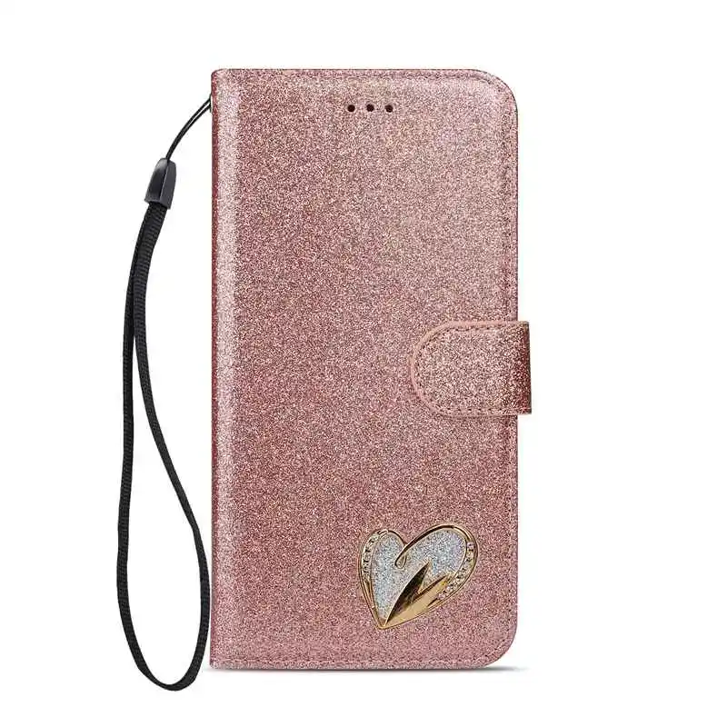Чехол-книжка с бумажником для samsung Galaxy S8 S9 Plus S7 Edge, чехол с блестками из искусственной кожи S9Plus S8Plus S7Edge, чехол для телефона s Coque - Цвет: 3