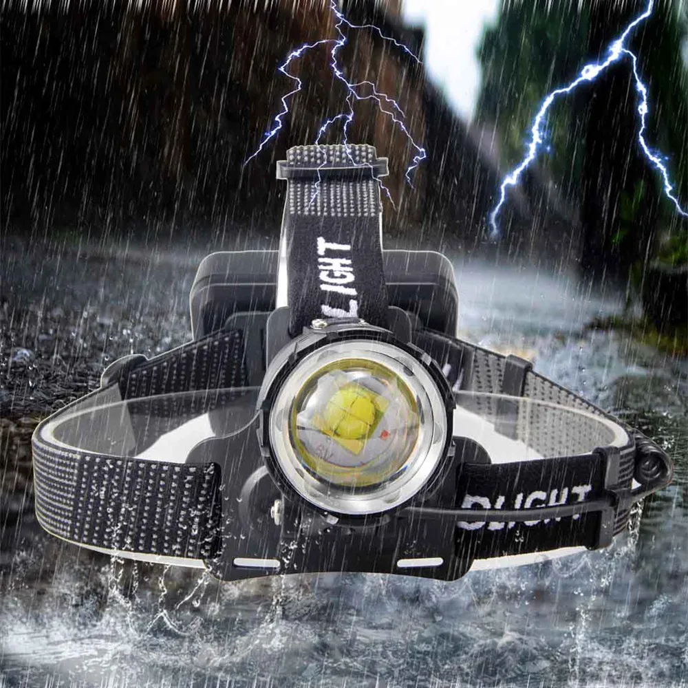 Светодиодный налобный фонарь XHP70.2 XHP70 с зарядкой от USB 90000LM 3*18650