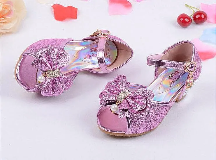 Girls Princess Leather Shoes-19-1