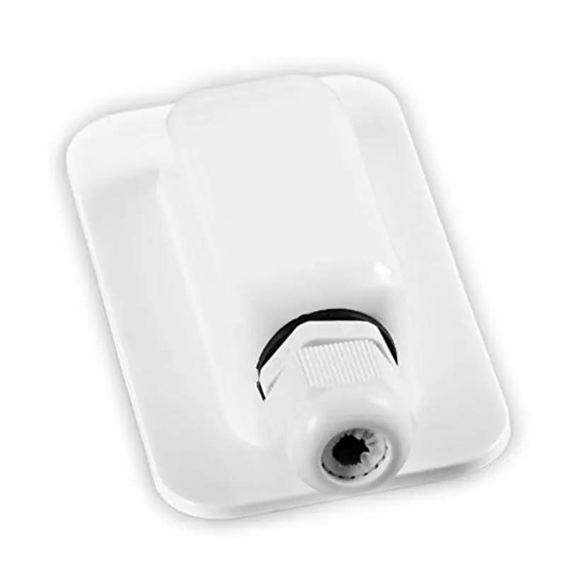 New ABS Solar RV Yacht Stand Panel Roof Duct Cable Entry Round Junction Box Cable White Double Hole RV Yacht Car Accessories