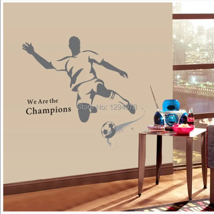 2014 New The World Cup Large Soccer Ball Football Wall Sticker For Boys