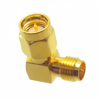 

RP-SMA Male to RP-SMA Female Male Adapter RF Connector RP-SMA-JK/SMA-KE/SMA-K to RP-SMA-J 90 Degree Connection For RC Models