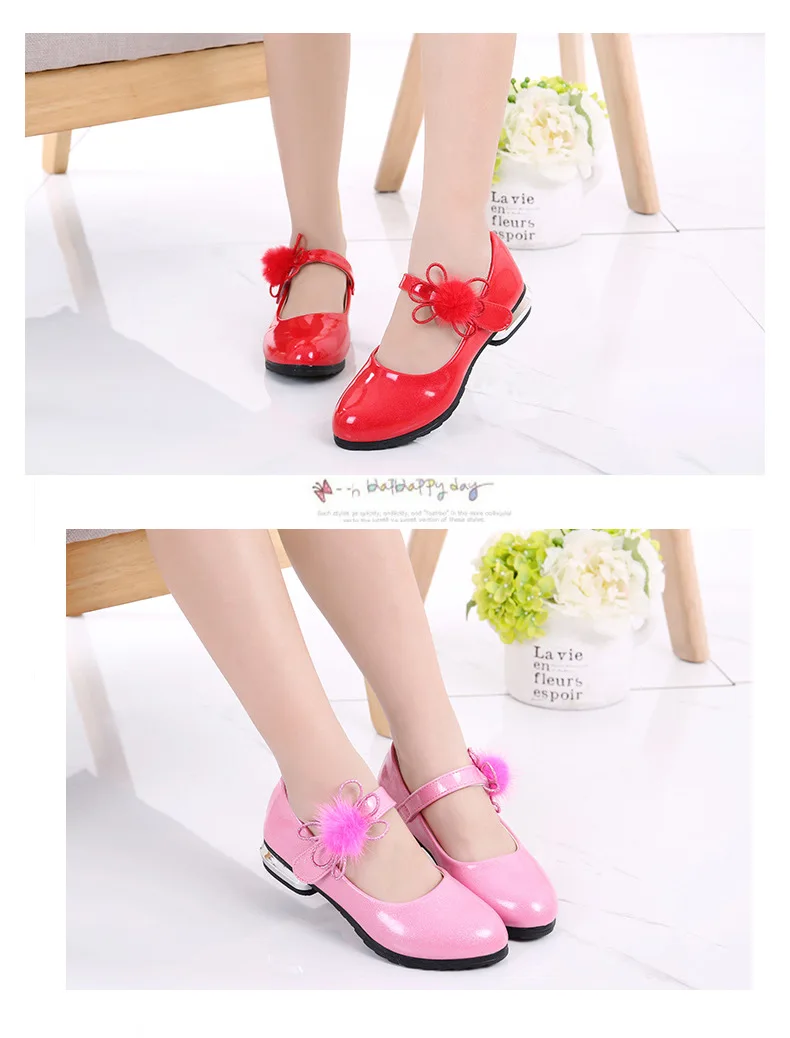Weoneit/Коллекция года; детская обувь принцессы для девочек; туфли на низком каблуке; цвет красный, розовый, персиковый; милые свадебные туфли для студентов