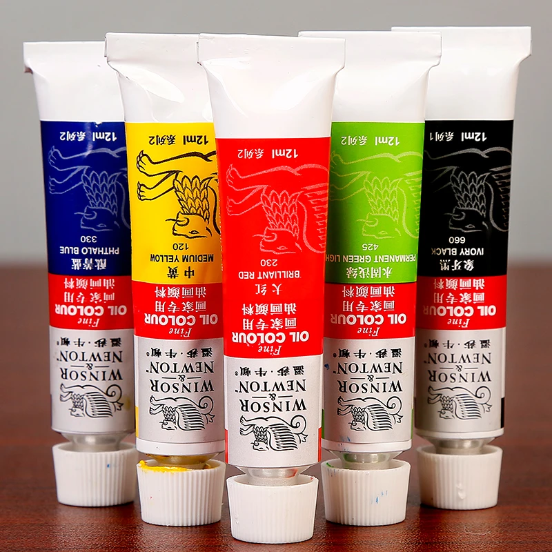 Winsor&Newton Professional 12/18Colors Oil Paints Set High Quality Oil Pigment For Artist School Student Acuarelas Art Supplies