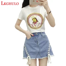 Проблемных юбка карандаш синие джинсы Для женщин сексуальный Повседневное летнее платье для девочек с Минни и юбки Мода фактурные карманы облегающая юбка A483