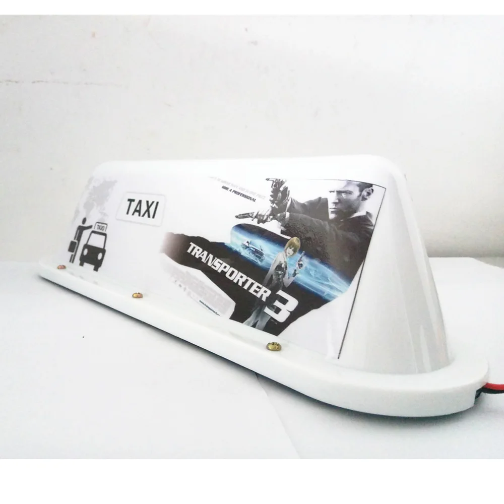 

New 12V CAR Top Light taxi The Transporter with Jason Statham poster Super bright LED dome light 3M Cigarette lighter plug line