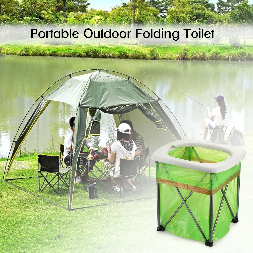

Outdoor Portable Folding Toilet Lightweight Comfortable Toilet Seat Chair for Camping Hiking Travel Outdoor Kits