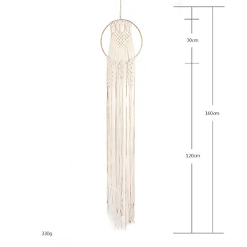 

New Nordic Tapestry Crafts Beige Pendant Home Decoration Wall Hanging Simple Modern Accessories Curtain Macrame
