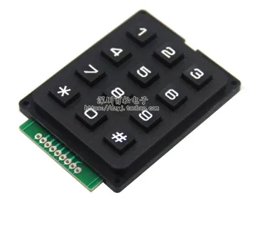 

12 Key Membrane Switch Keypad 4 x 3 Matrix Array Matrix keyboard membrane switch keypad
