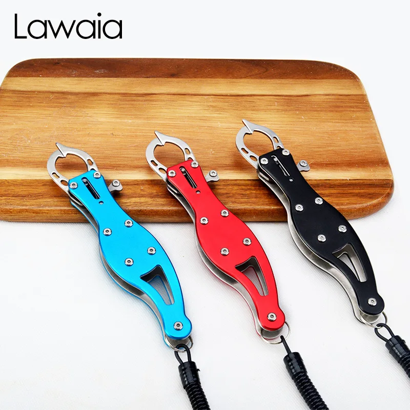 

Lawaia Fish Grip Luya 3 Color Optional 304 Stainless Steel Clip Fish Plier Weight About 168g Anti-missing Rope Fishing Equipment
