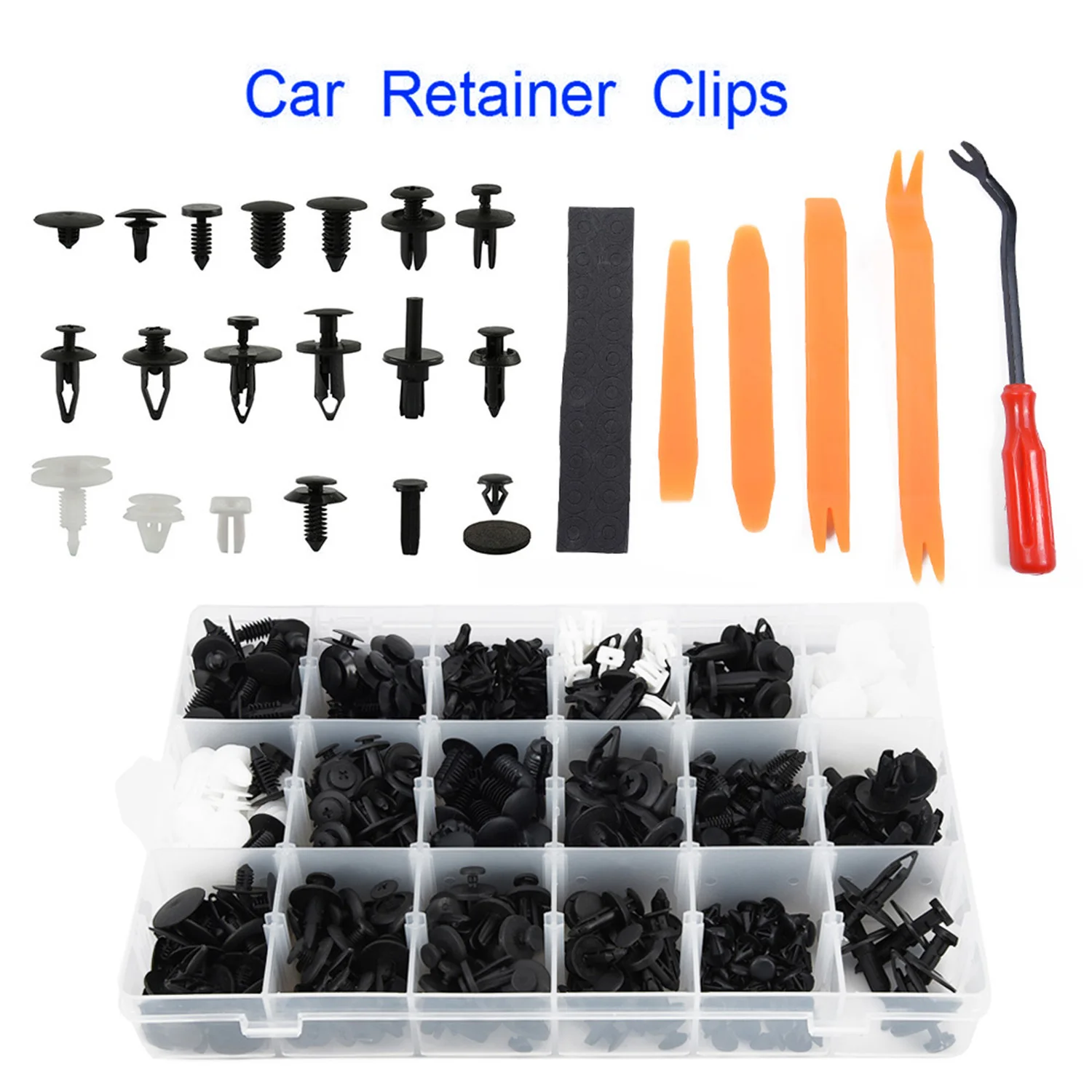 

415pcs Car Body Trim Clips Retainer Bumper Plastic Rivets Screws Panel Push Fastener Removal Set Tool For Car Use